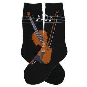 Foot Traffic Men's Size Violin Viola Music Socks Modcloth